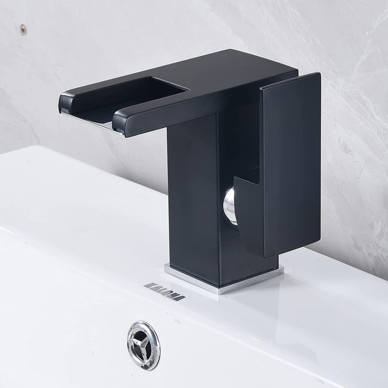 Single-handle Bathroom Faucet, Matte Black