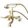 Hot Springs Triple Handle Deck Mounted Clawfoot Tub Faucet with Handshower