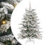 Artificial Hinged Christmas Tree White PE and PVC-1607170665