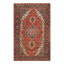 Canvello Rust Antique Farahan Light Gray Rug - 4'2" X 6'3"