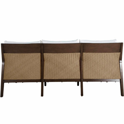 Savannah 86" Wide Outdoor Rectangle Sofa with Cushions
