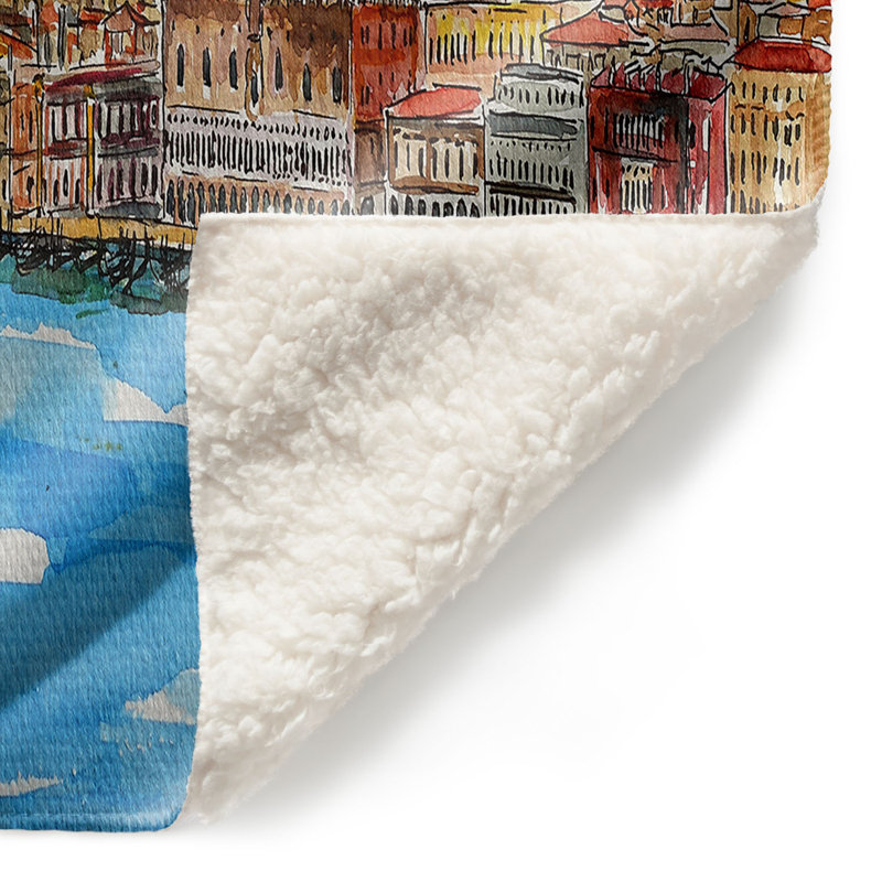  Fabuleuse couverture Venise Italie Alpes II, 68 po x 80 po