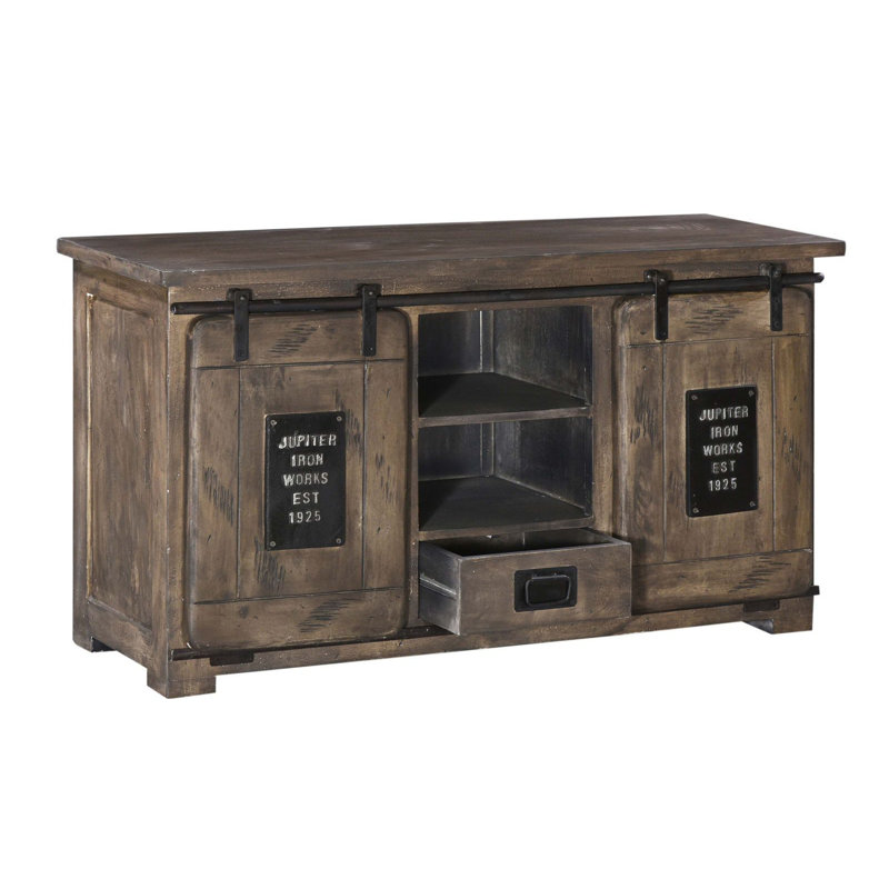 Railway 128cm Sideboard, Grey