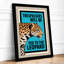 Trespassers Leopard Retro - Framed Print-390001308-390001309