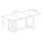 70.87" Farmhouse Large Dining Table For 6-8 People,  Rectangular Wood Dining Table, Rustic Kitchen Dinner Table With X Solid Legs For Dining Room & Living Room,  Gray