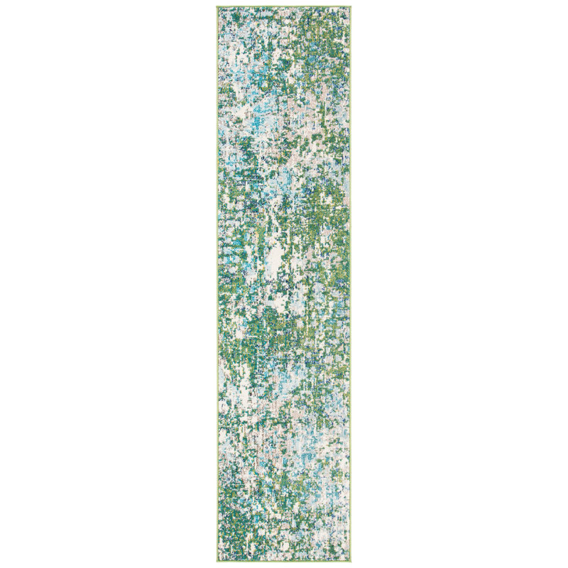 Tapis performance abstraite Hewson, Tapis de couloir 2 pi 2 po x 14 pi