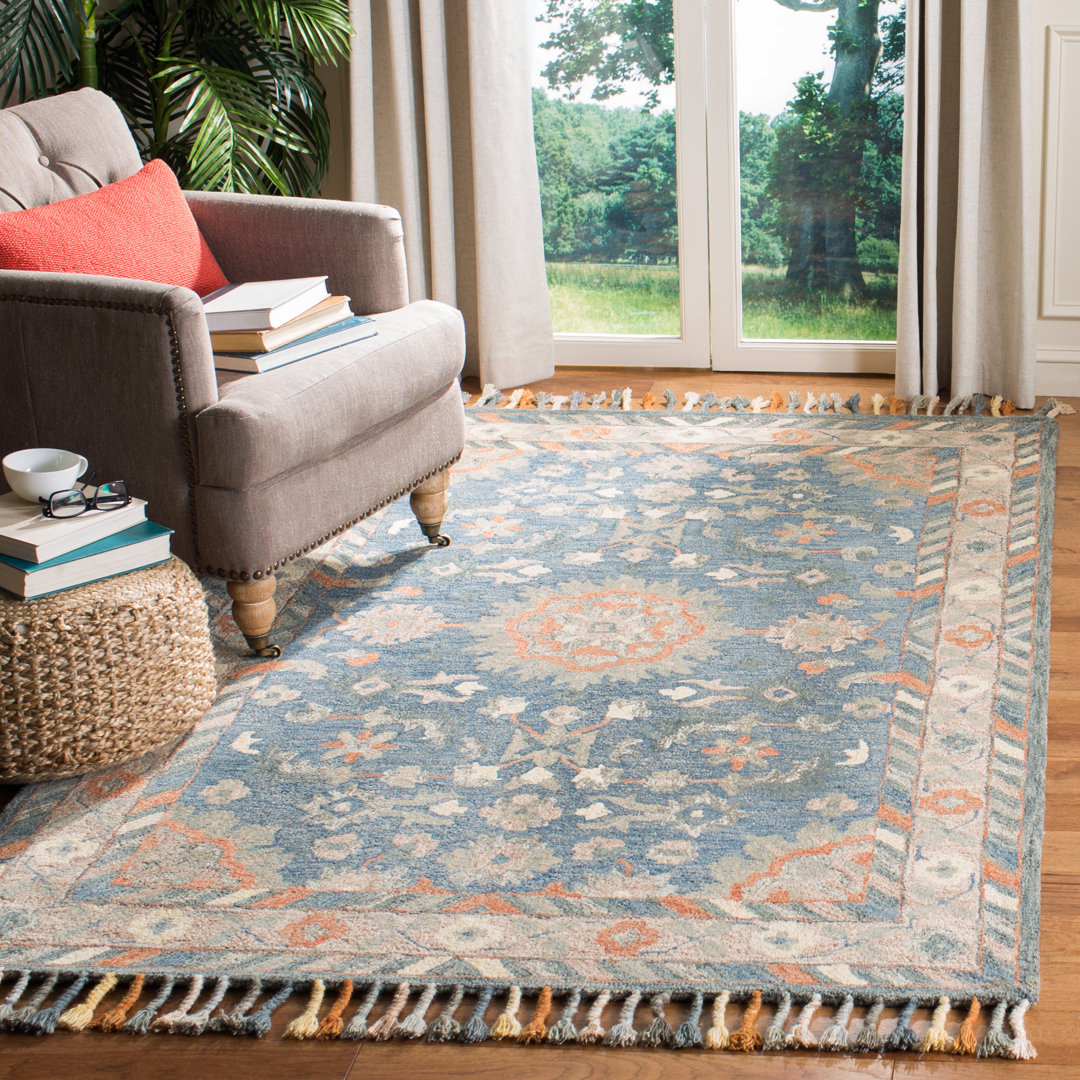 Vahakn Hand Tufted Wool Oriental Rug Bungalow Rose Rug 