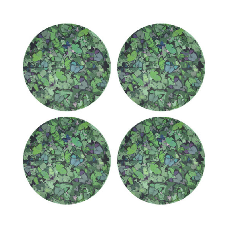 Mariposa Pebble 16" Vinyl Placemat, Green