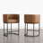 Upholstered Counter Stool with Metal Frame-1555211743