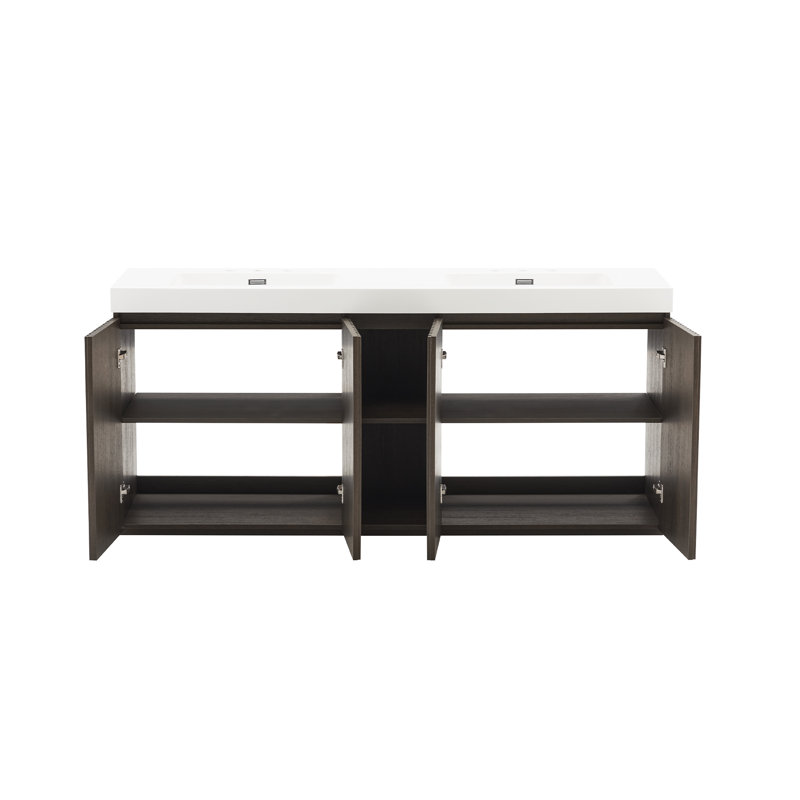 Meuble-lavabo double 72 po Modern
