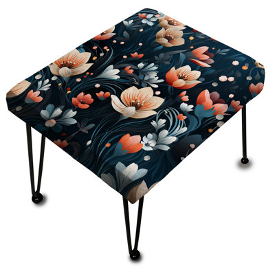 Keindl - Floral Rectangle Ottoman