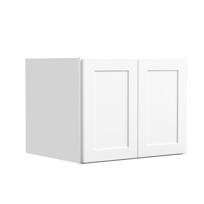 Armoire murale standard blanche Shaker de l 30 po x P 24 po x H 24 po Homeibro Cozy Design, L 30 po x H 24 po x P 24 po