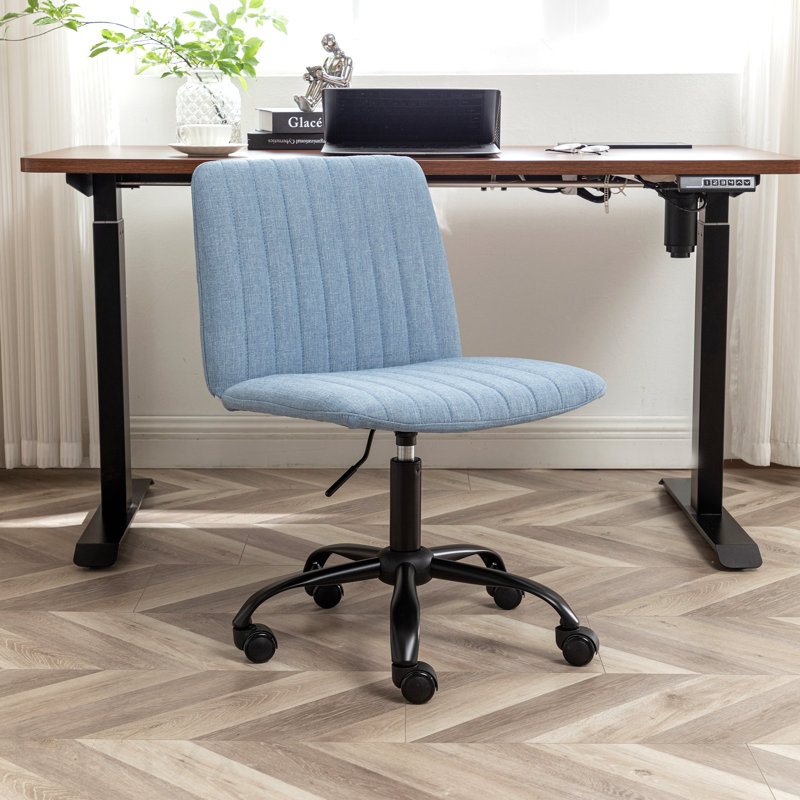 Fabric Swivel Office Chair, Blue