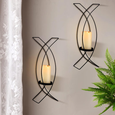 Metal Wall Mounted Candle Holder