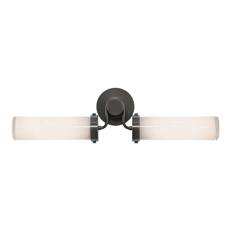 Urban Bronze 23" Dual Opal Glass Vanity Light