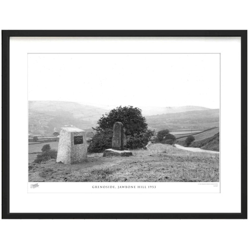 Grenoside, Jawbone Hill 1953 - Single Picture Frame Print, 60cm H x 80cm W x 2.3cm D