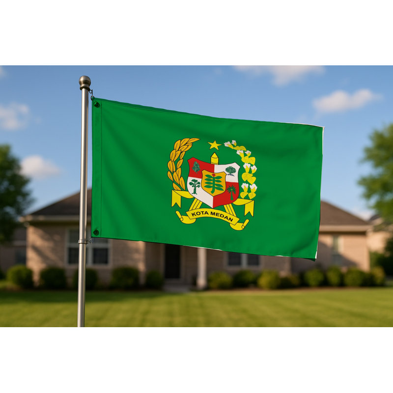Drapeau de la ville de Medan — Drapeau