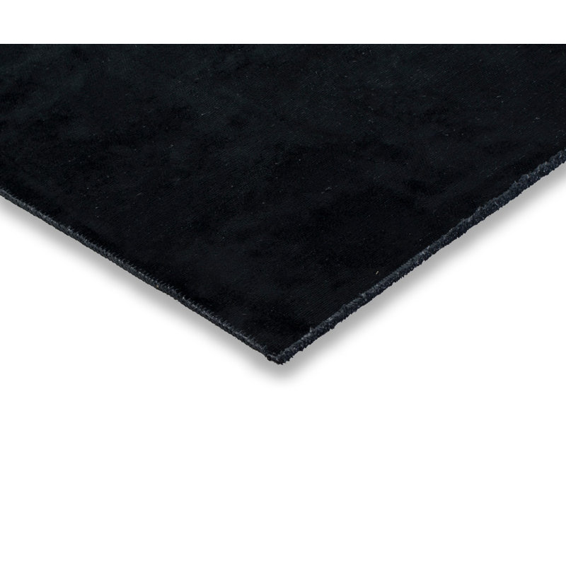 Tapis noir à tissage plat abstrait Rapture, Rectangle 7 pi 10 po x 11 pi 2 po