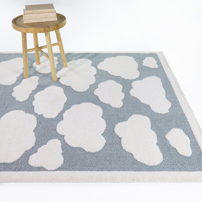 Tapis bleu sarcelle Cumulus
