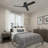55in Flush Mount Ceiling Fan, 3 ABS Blades, DC Reversible Motor, 6 Speed Remote Control, Timer Function, Ceiling Fan Without Light-2027826921-2027826919