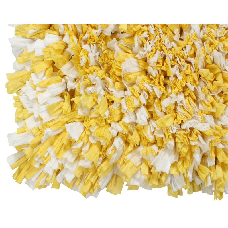 Tapis pour salle de bain 100% coton Otavio, Jaune