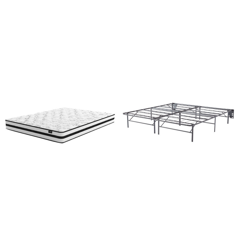 Signature Design by Ashley 8" Firm Mattress and Bed Frame, King