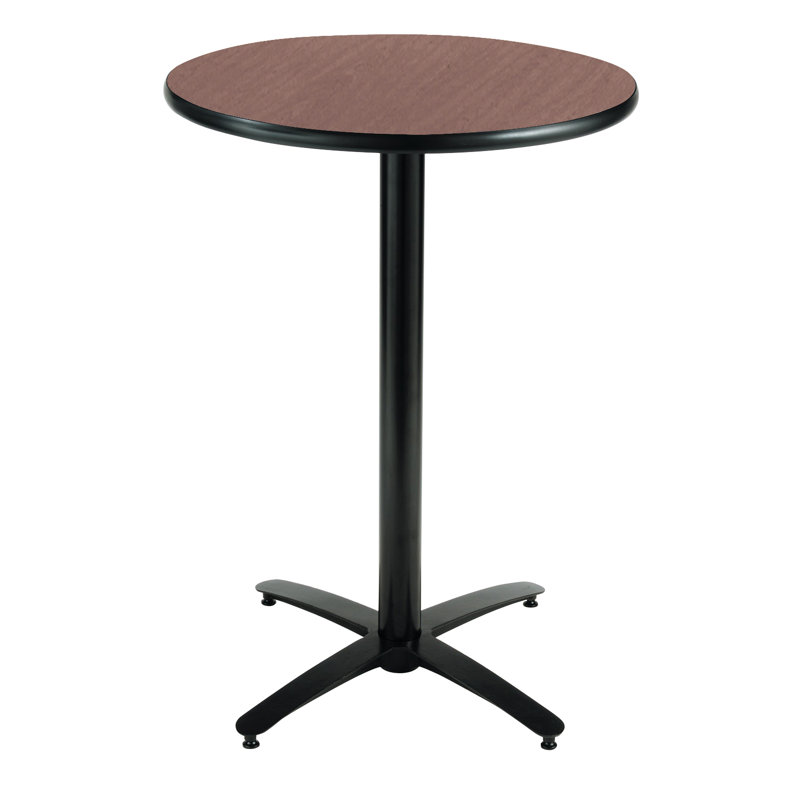 Round Breakroom Table, Dark Mahogany, 29" H x 36" L x 36" W