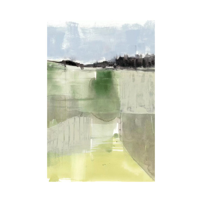 Sage Field I by Jennifer Goldberger - Wrapped Canvas Print, 30.48cm H x 20.32cm W x 1.905cm D