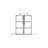 34" Shower Screen Door Walk-In Wet-Room, Black, 3-Panel Style