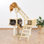 TRIXIE Malaga 43" Cat Tree, 3-Level Cat Tower, Sisal Scratching Posts, Plush Condos, Hammock, 2 Ladders, Platforms
