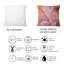 Coussin décoratif en marbre brun et orange-1104552634