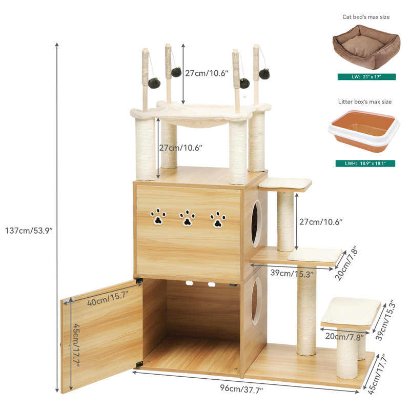 Fordwich 53.9'' H Cat Tree