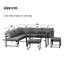 Wicker 4 - Person Garden Lounge Set with Cushions