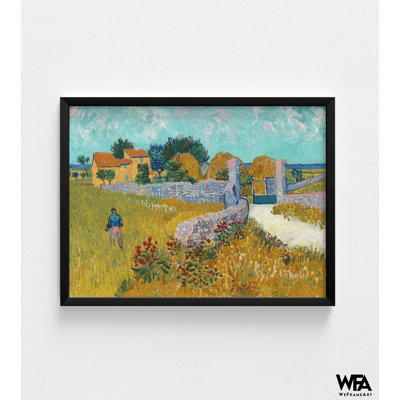 «Vincent Van Gogh Farmhouse in Provence», peinture encadrée à l'huile de Van Gogh, reproduction d'art de Provence, art mural encadré, art mural surdimensionné