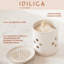 KitchenCraft Idilica Stoneware Garlic Storage with Grater Lid, Cream