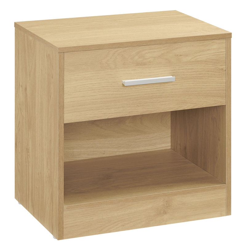Maxxen 39cm W Particle Board / Chipboard Bedside Table, Straw Yellow