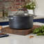 Tower Trustone Induction Casserole Dish with Lid, Non Stick Ceramic Coating, Easy to Clean, Dishwasher Safe, Violet Black, 24 cm, 5.4L