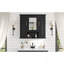 Armoire à pharmacie, armoire de rangement de salle de bain murale, armoire de salle de bain moderne avec miroir, armoire à miroir avec 3 portes (meuble-lavabo non inclus)-947037396