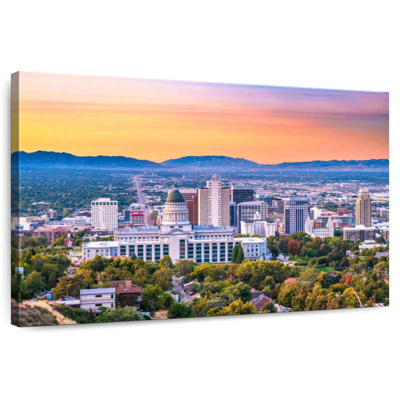 Paysage de camion à Salt Lake City, H 30 po x l 45 po