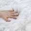 Tapis blanc à poils longs Haja Fluffy-55218875