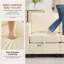 Ensemble de canapé modulaire en similicuir avec repose-pieds de rangement - 1 siège + repose-pieds-130065507-130065510