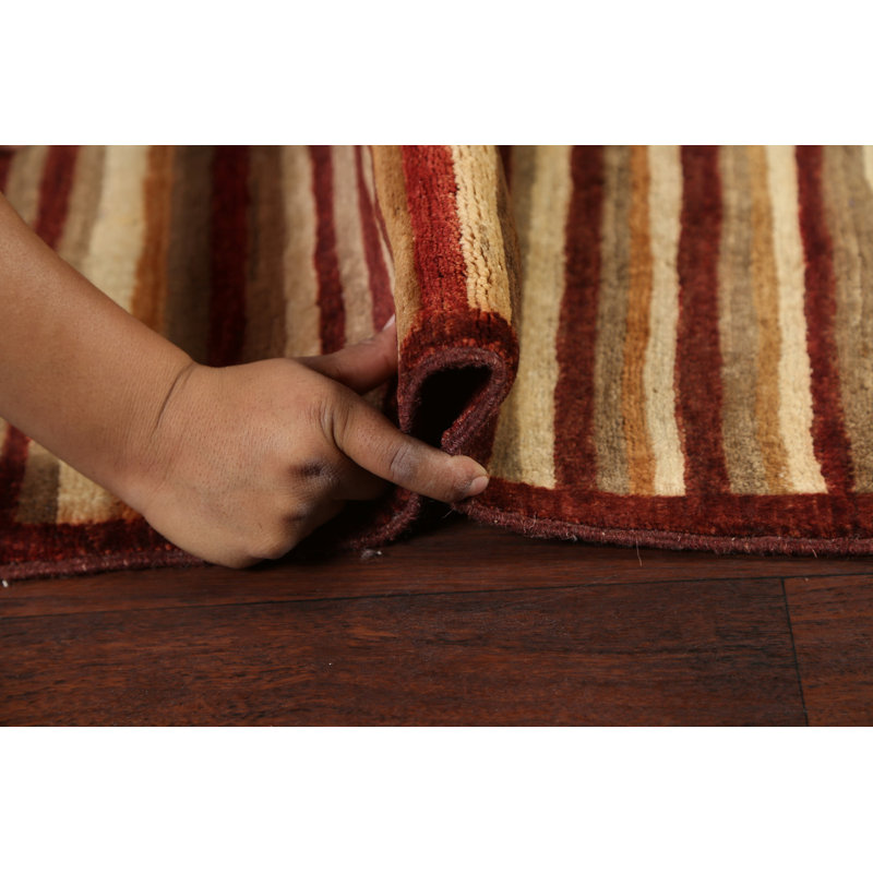 Gabbeh Kashkoli One-of-a-Kind 3'3" x 6'9" Runner Wool Area Rug in