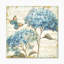 «Butterfly Blue Garden II», reproduction d'art sur toile tendue-90567320-55951441