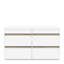 138 cm W Chest of 6 Drawers