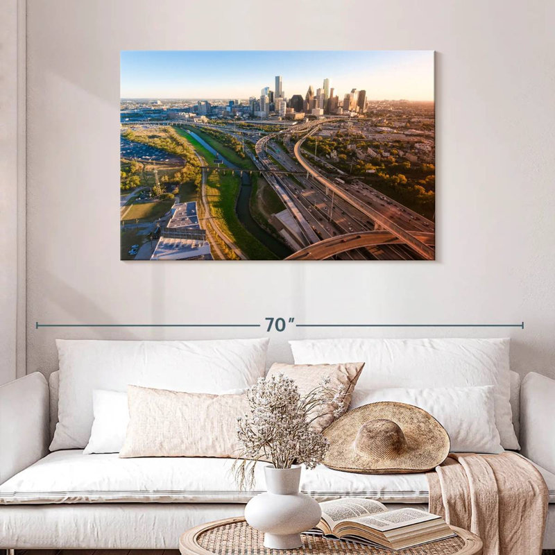 Horizon urbain de Sirci à Houston, H 30 po x l 45 po
