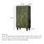 French-Style Retro Solid Wood Storage Wardrobe