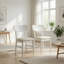 Chaise de salle à manger en bois à dossier courbé scandinave