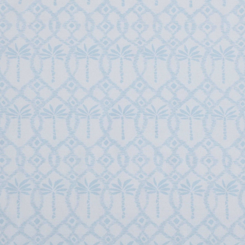 Ensemble de draps en coton percale Tommy Bahama, Ensemble de draps pour très grand lit avec 2 taie, Palmier bleu ikat