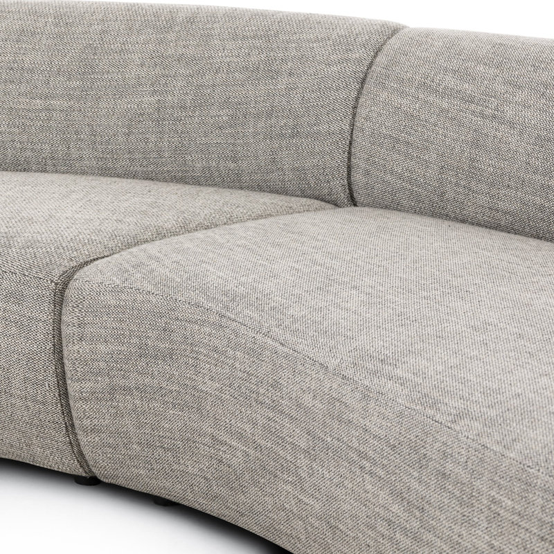 Belen Double Chaise-159”-Thames Coal, Thames Polyester Blend