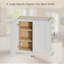 Armoire murale Shaker en bois massif avec portes à fermeture amortie et étagères réglables - Rangement à double porte de 76 cm (30 po) pour cuisine, salle de bain, buanderie ou garage